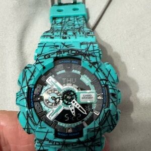 G-Shock Turquoise and Black Watch